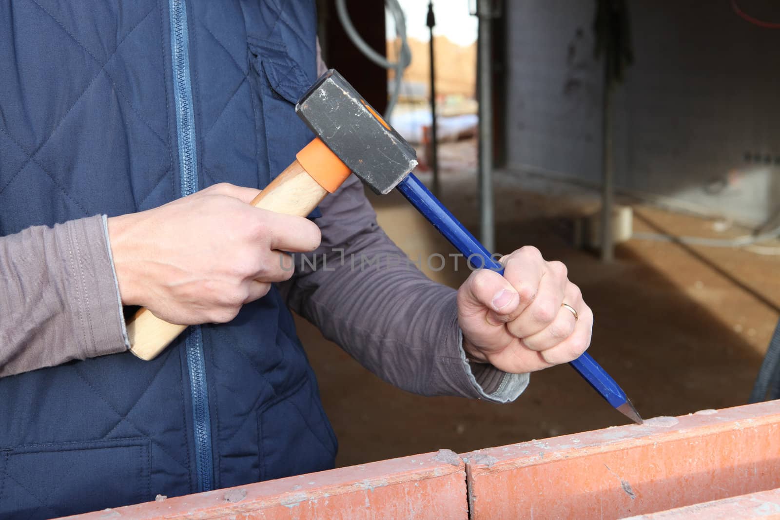 craftsman working with a hammer