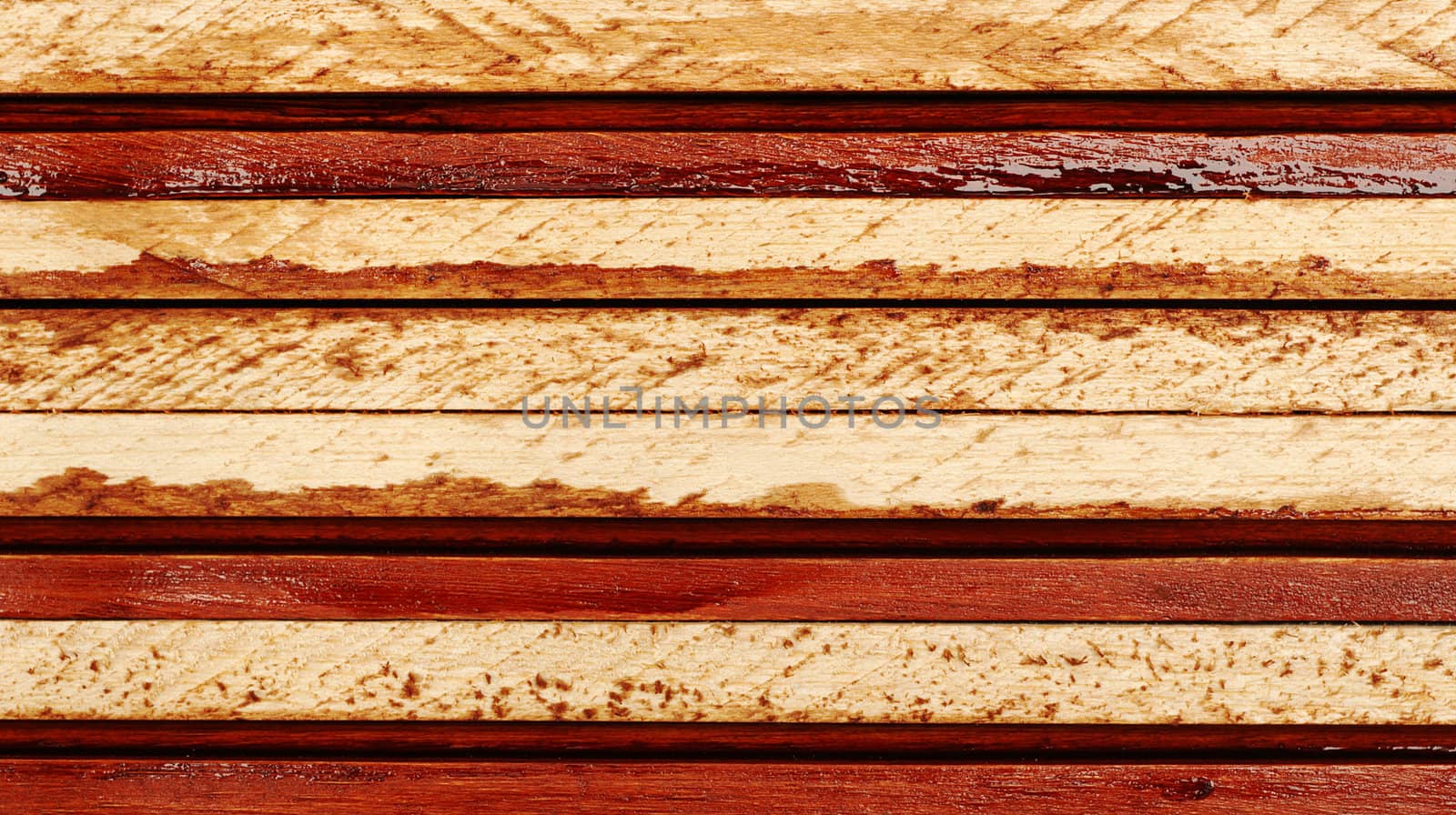 Wooden boards arranged horizontally