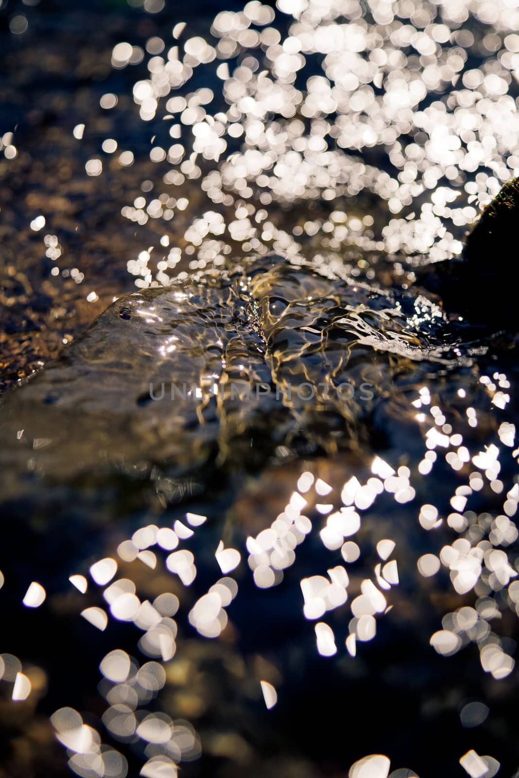 Abstract Water Flickers of a natural source