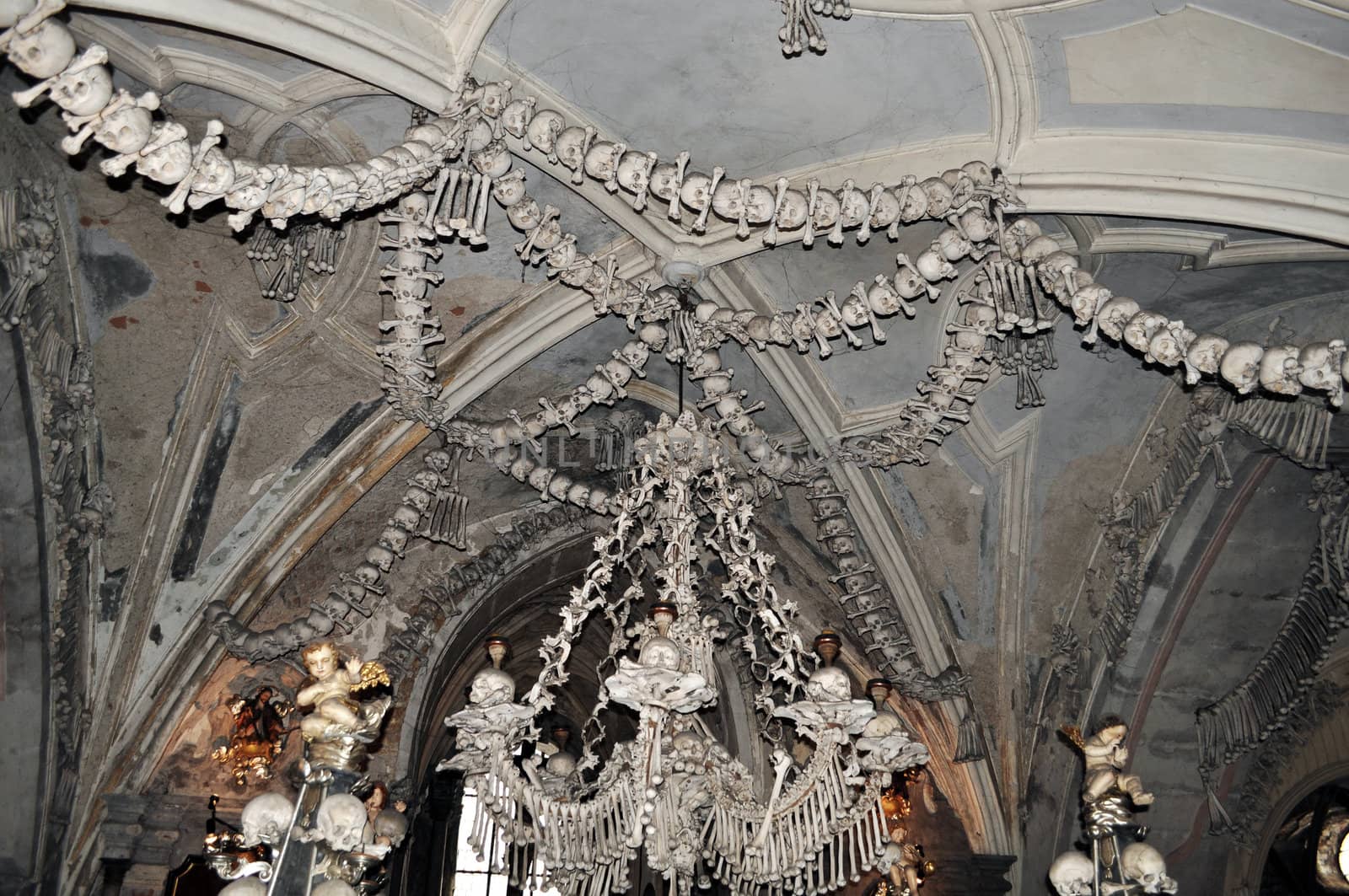 Church of All Saints in Sedlec, a suburb of Kutna Hora in the Czech Republic.