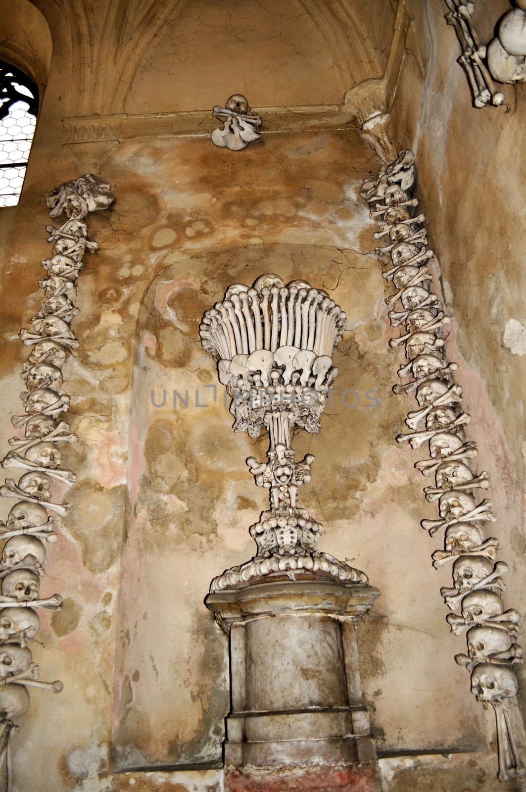 Church of All Saints in Sedlec, a suburb of Kutna Hora in the Czech Republic.