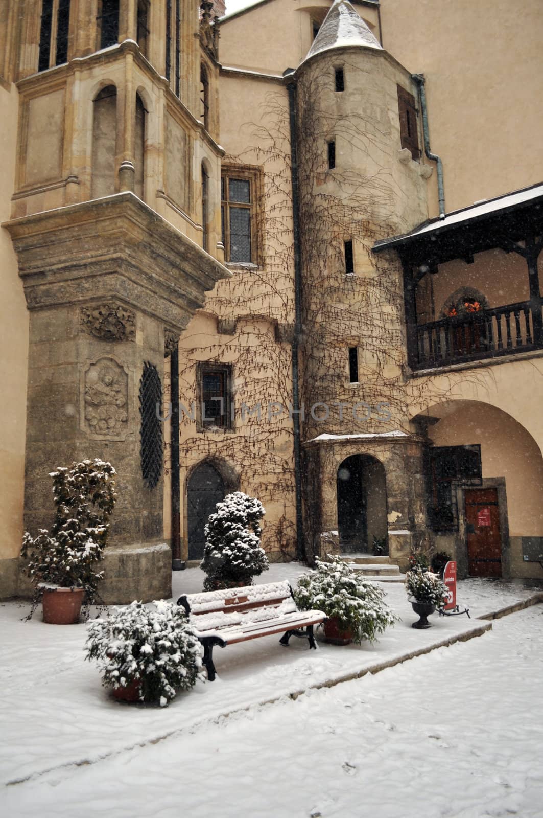 Historic site, the first hammered home, print money, Kutna Hora