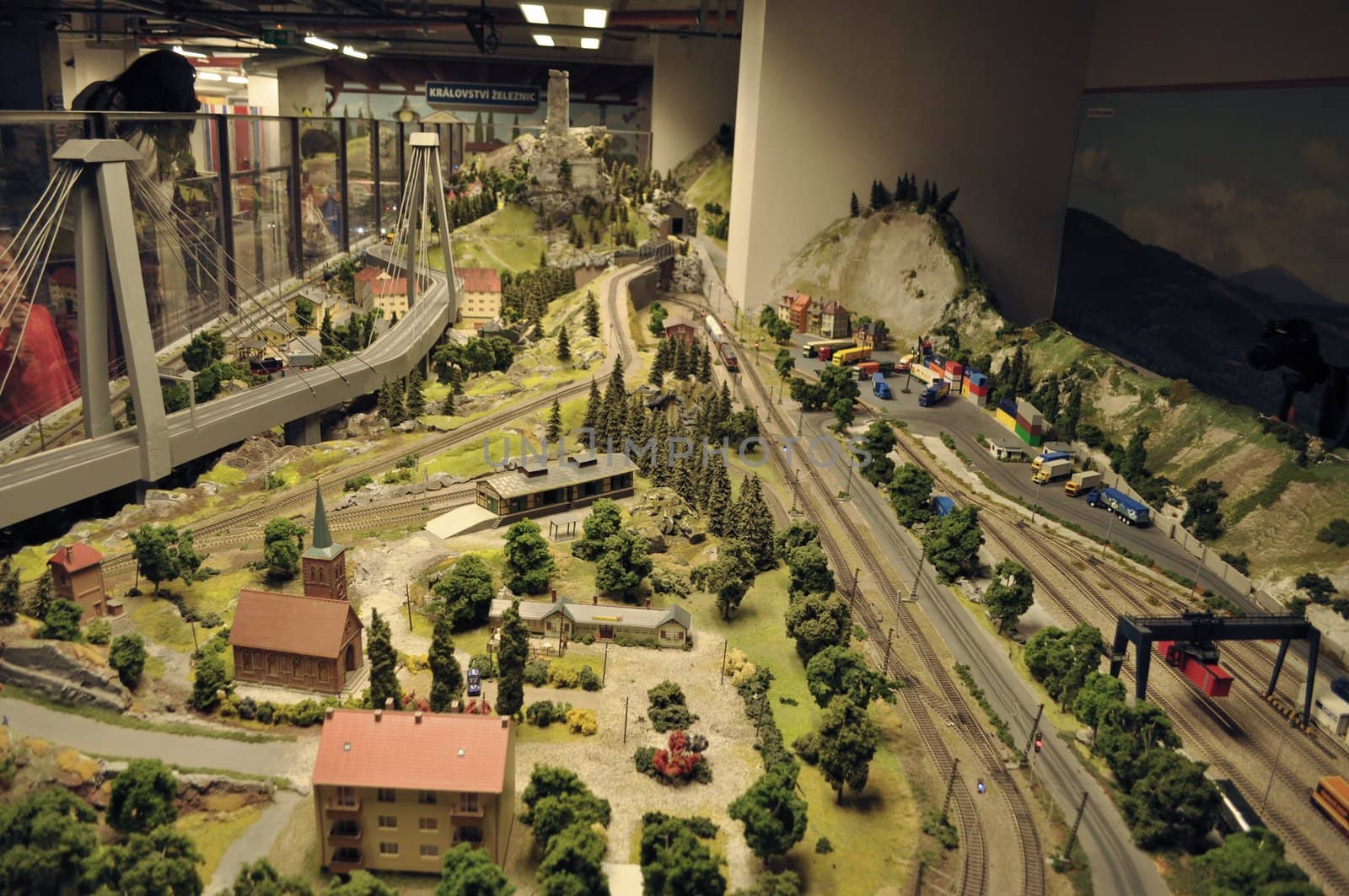 Toy town in museum of Prague. Czech republic