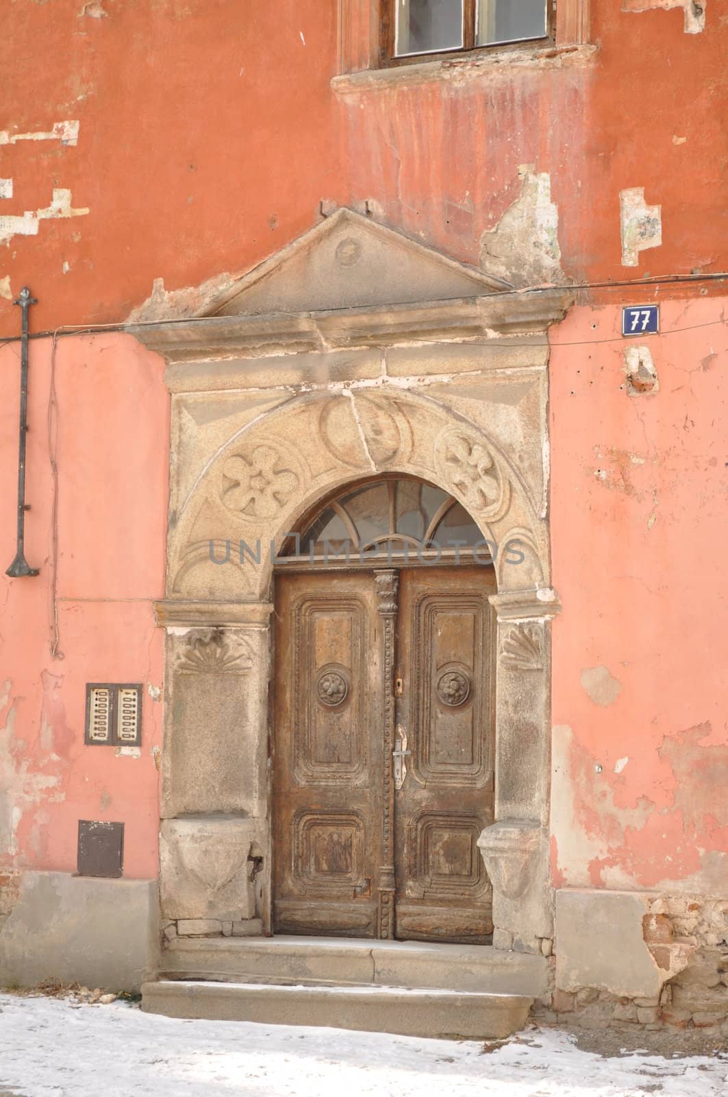 The old streets. Cesky Krumlov; Czech Republic