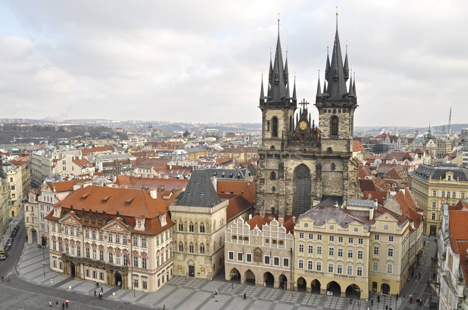 The Church of Mother of God before TГЅn. Old town in Prague, Czech Republic