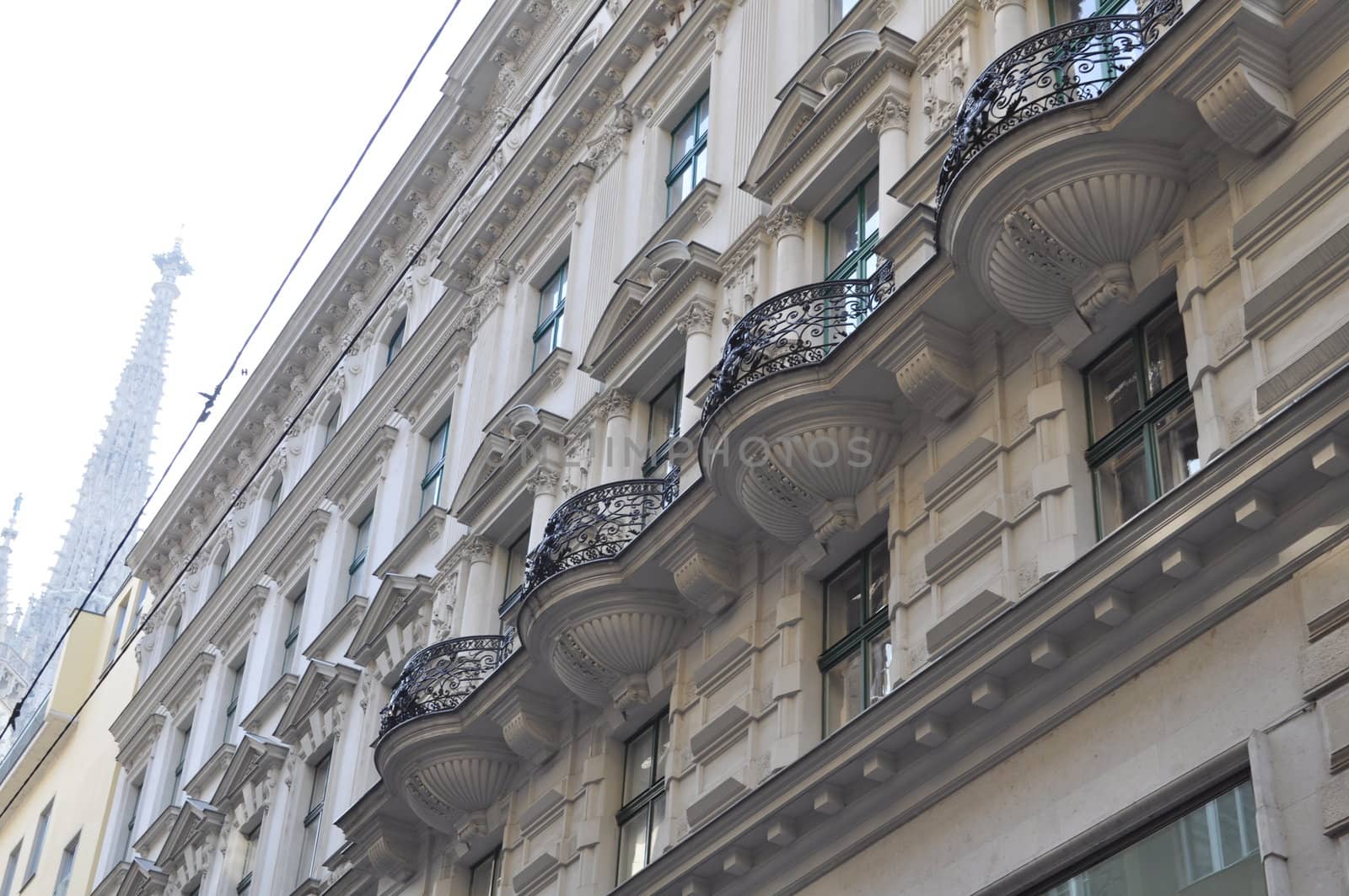 Viennese architecture in the Baroque style. Austria