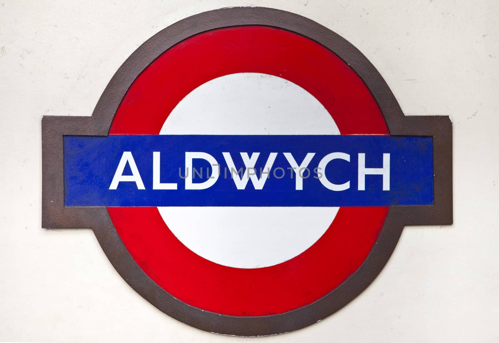 London Underground sign for the now un-used Aldwych station.