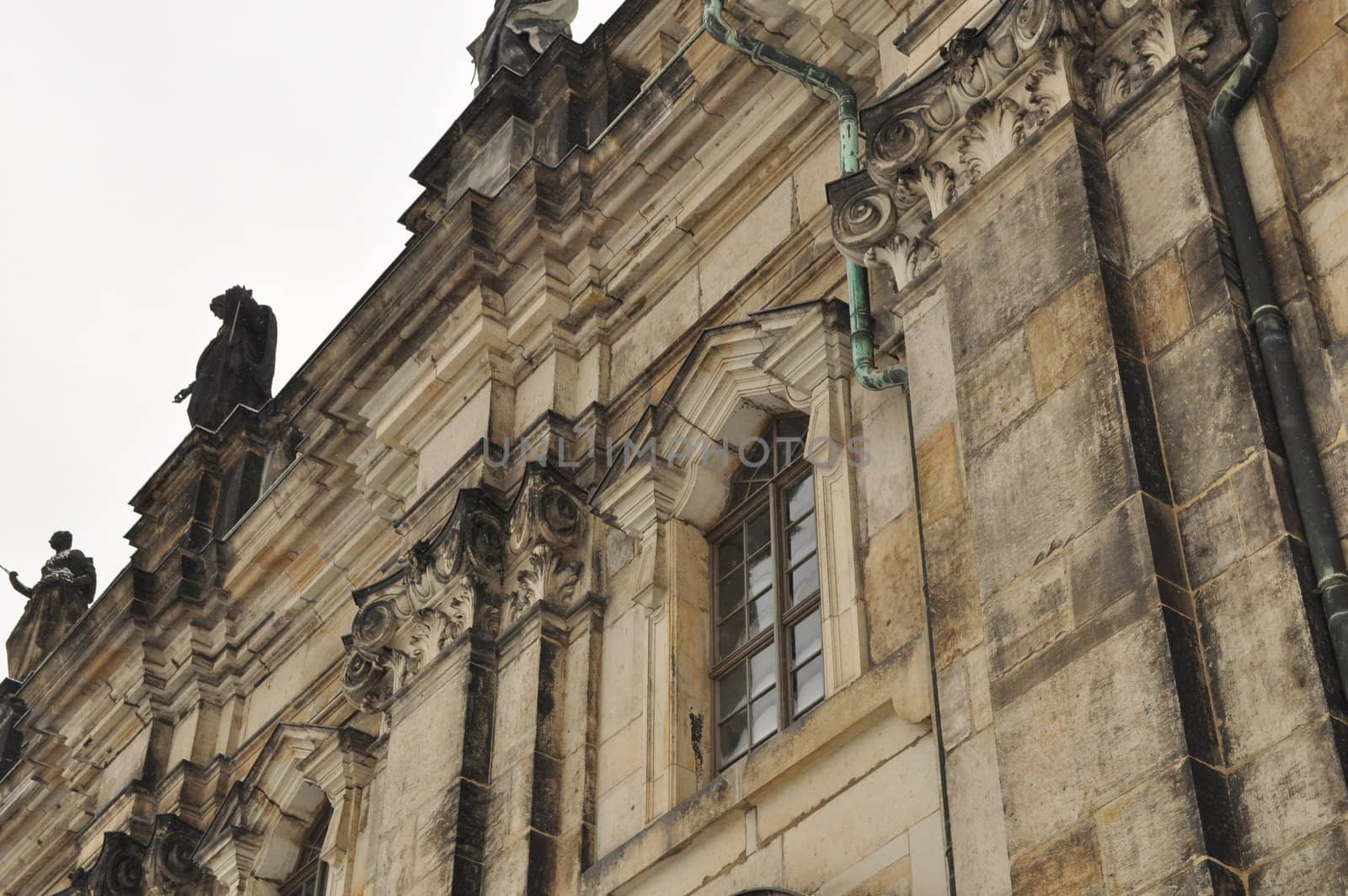 Catholic Church and Monument to King John of Saxony in Dresden, Germany