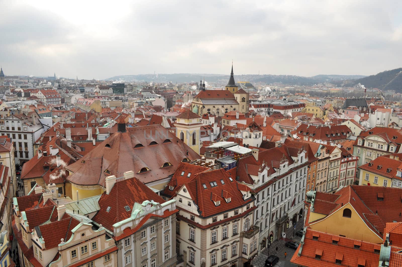 Old town in Prague in Czech Republic
