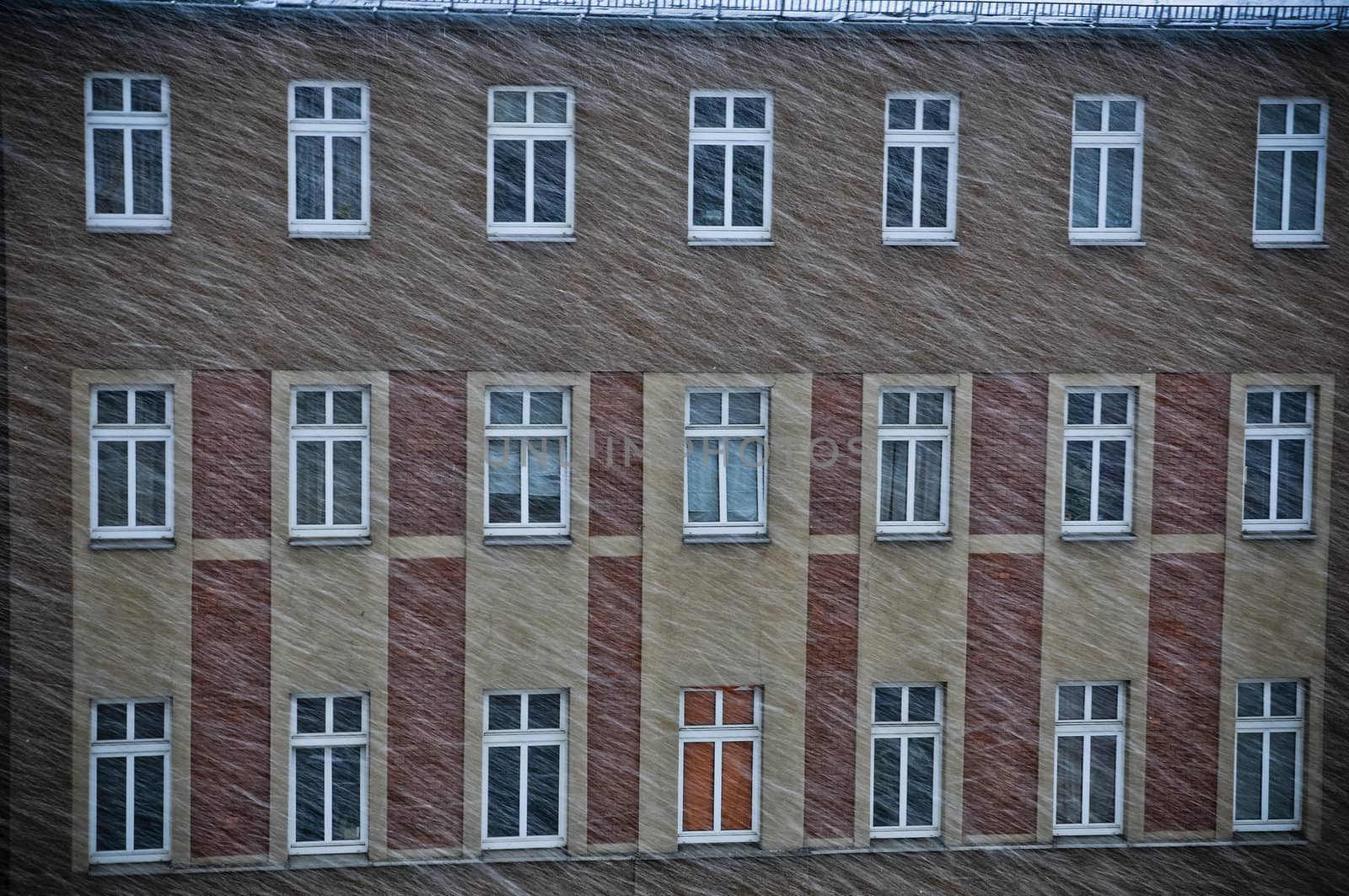 Snow flurry in Berlin