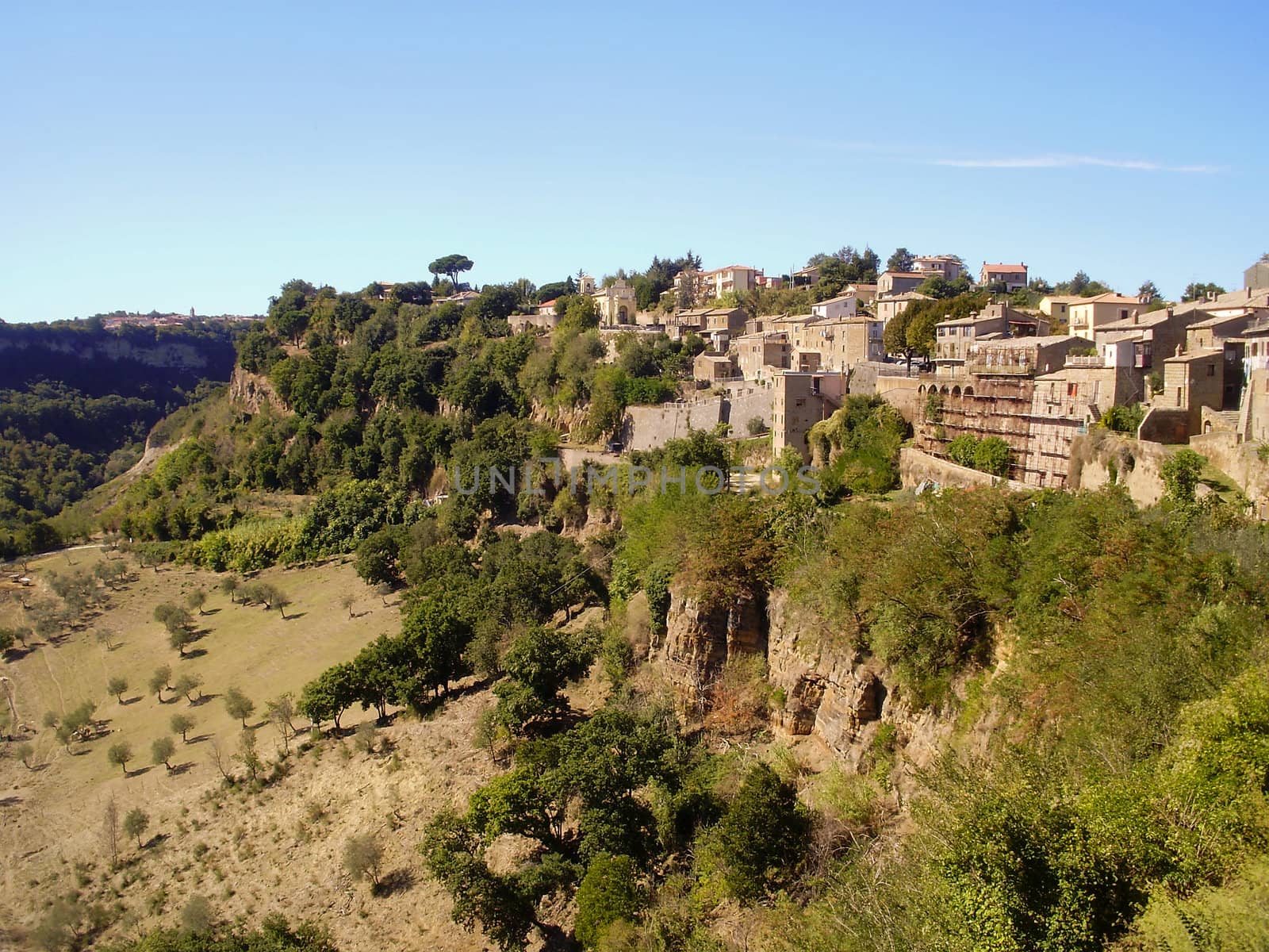 The old Italian town of Lubriano.