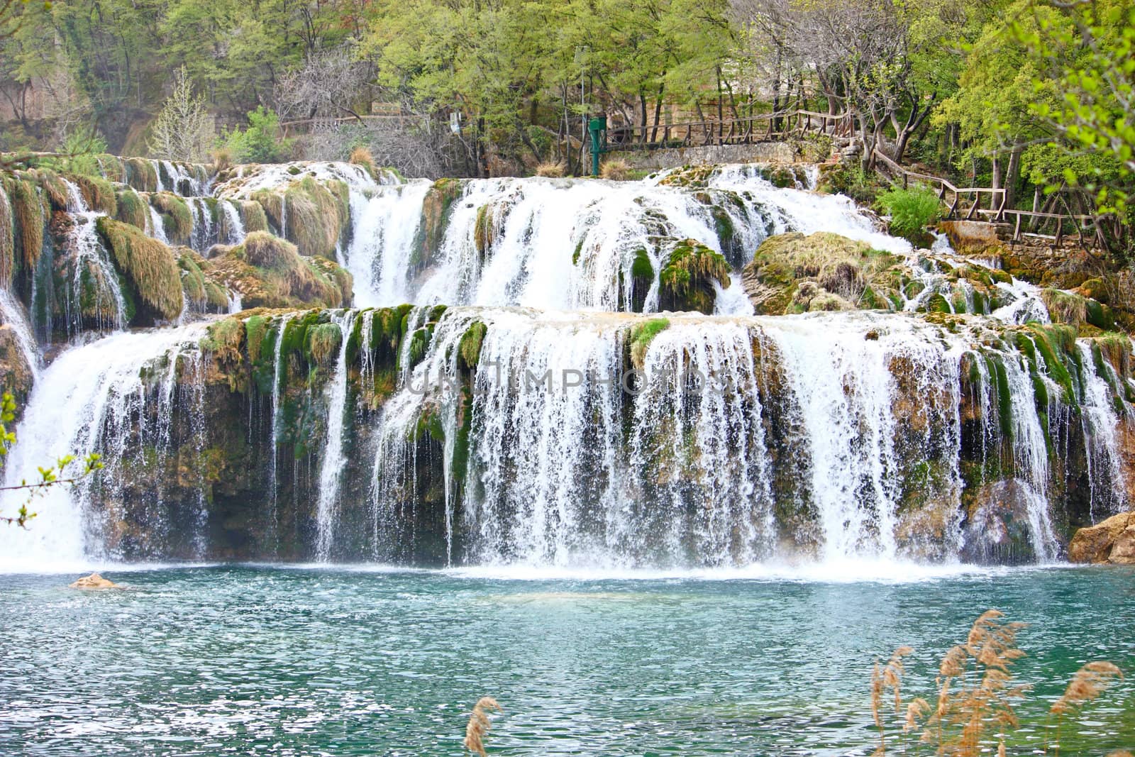 National park Krka, waterfall on Krka river, Croatia