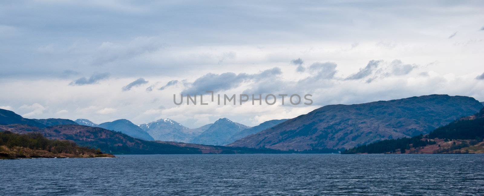 view of Loch Katrine in the Trossachs, Scotland