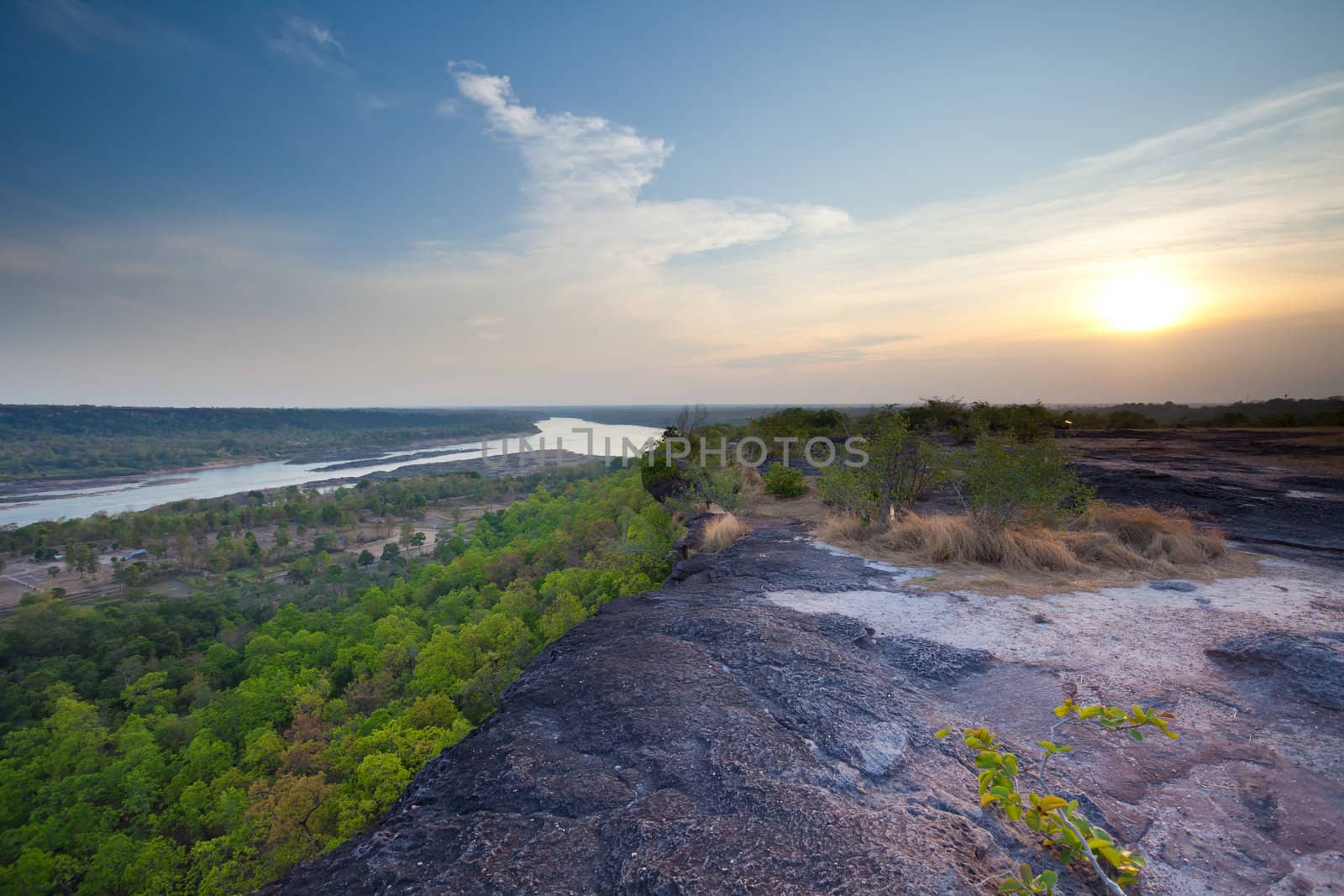 Phatam National Park with Mekong river in Thailand