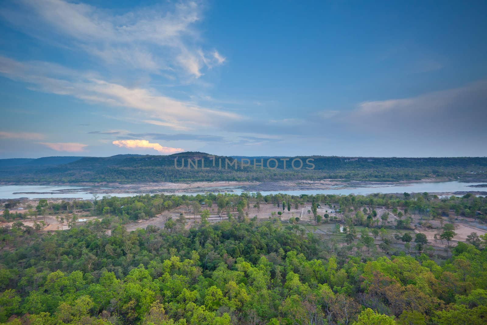 Phatam National Park with Mekong river in Thailand