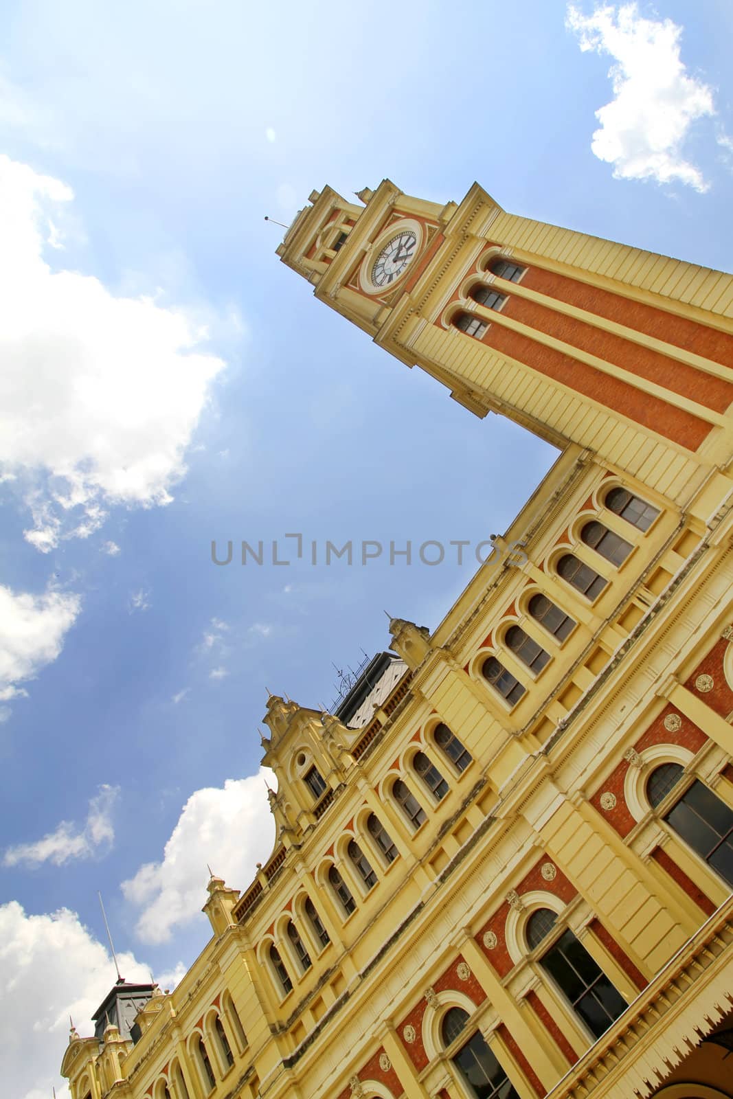 The famous train station Estacao da Luz in the Center of Sao Paulo, Brazil.