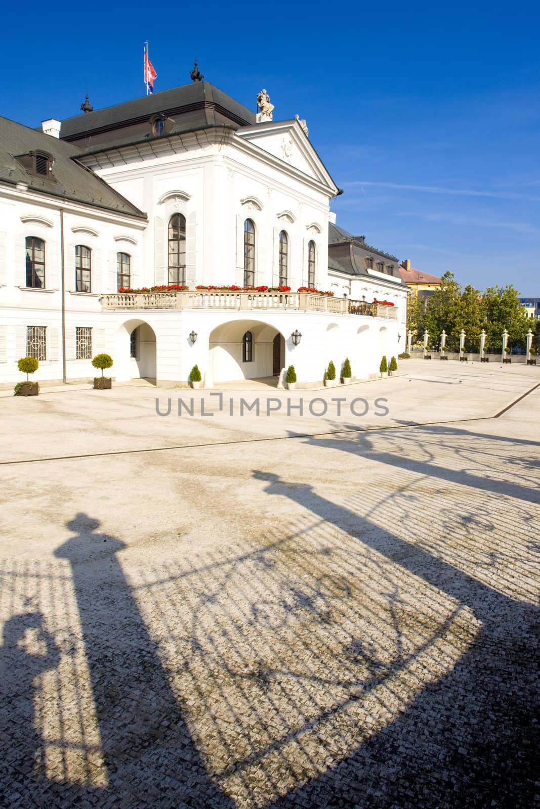 Presidential residence in Grassalkovich Palace on Hodzovo Square, Bratislava, Slovakia