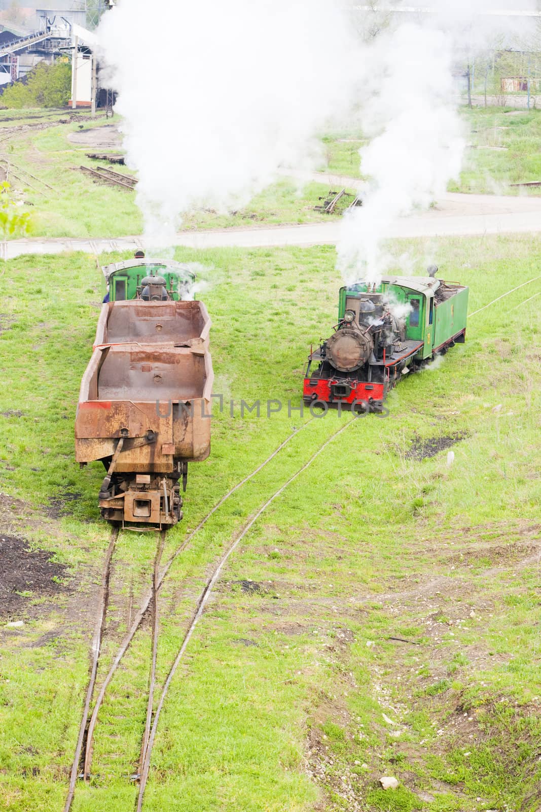 steam freight trains, Kostolac, Serbia