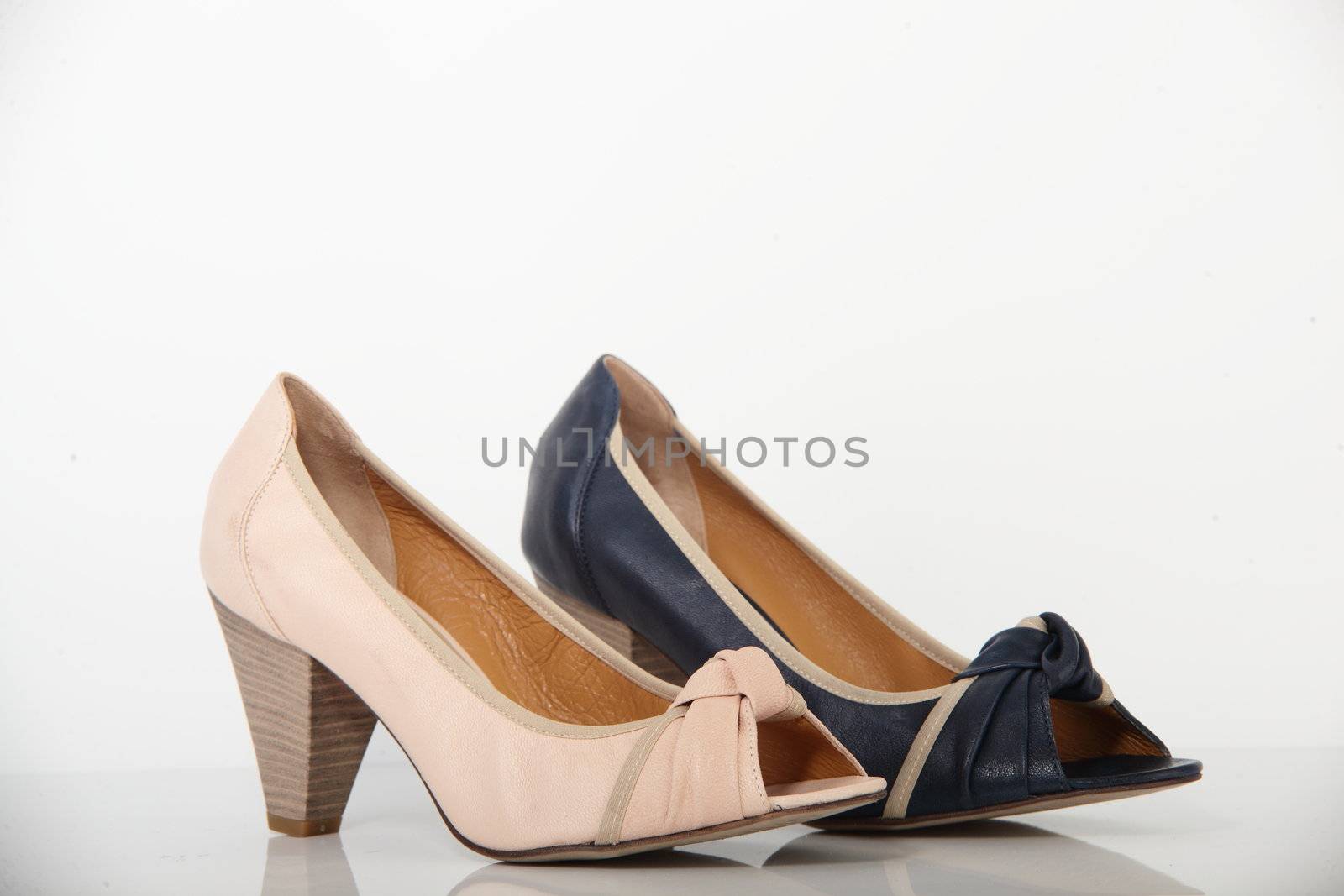 woman shoes on white background by fiphoto