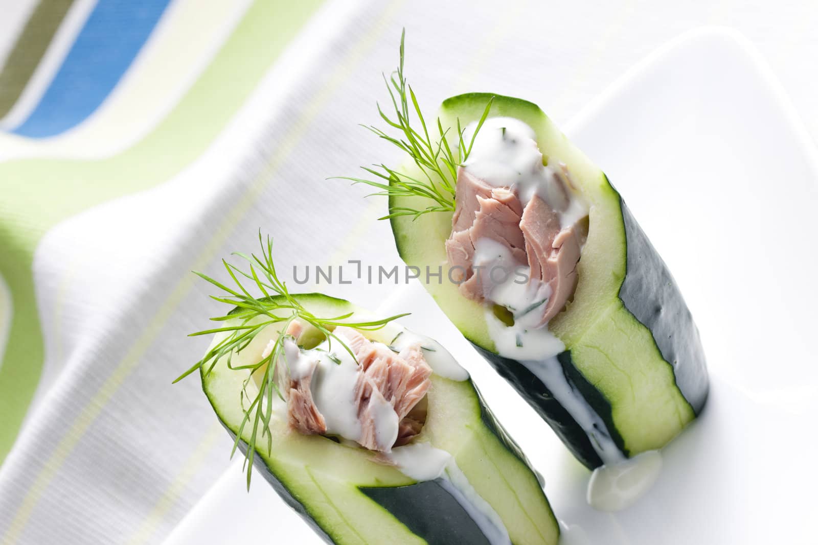 tuna salad in cucumber by phbcz