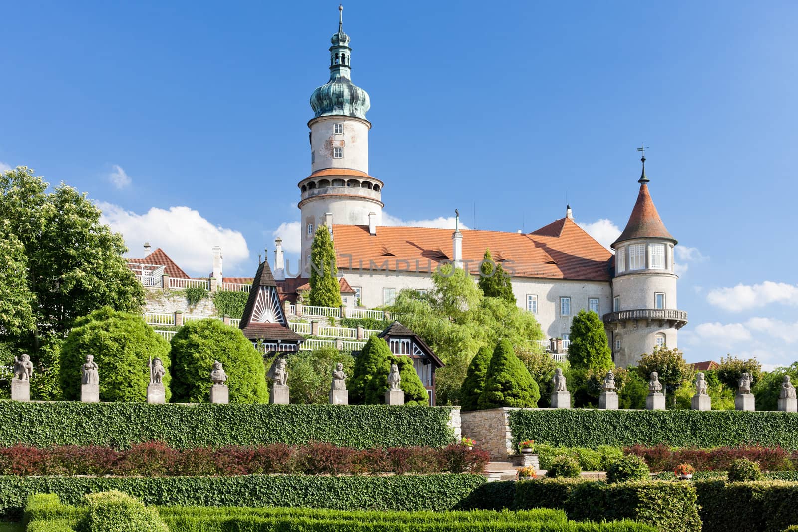 Castle of Nove Mesto nad Metuji with garden, Czech Republic by phbcz