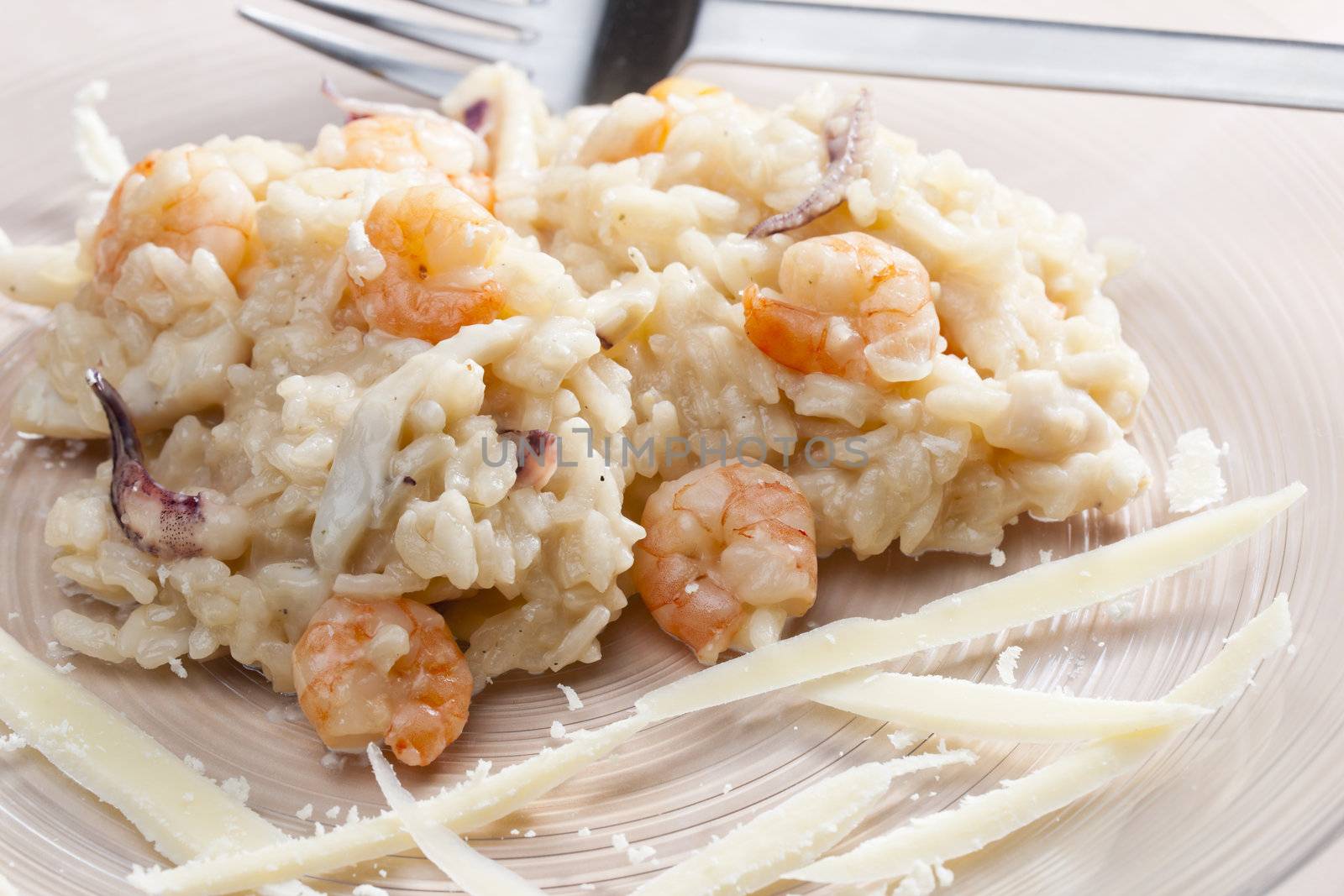 Italian risotto with seafood by phbcz