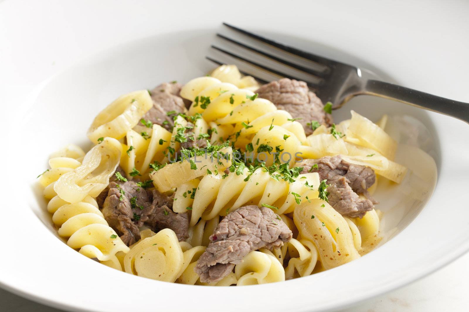 pasta with beef meat