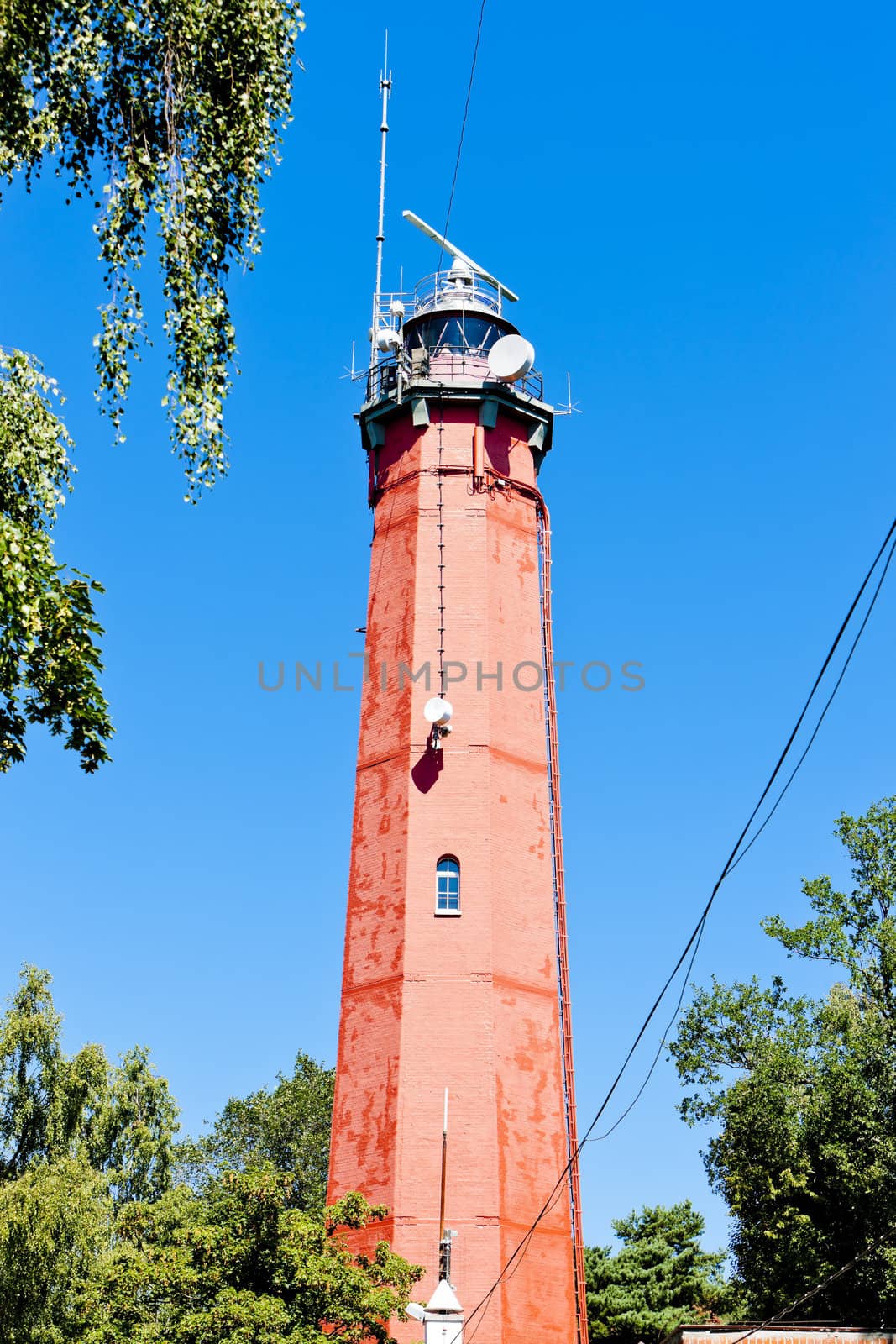 lighthouse Latia Morska in Hel, Pomerania, Poland