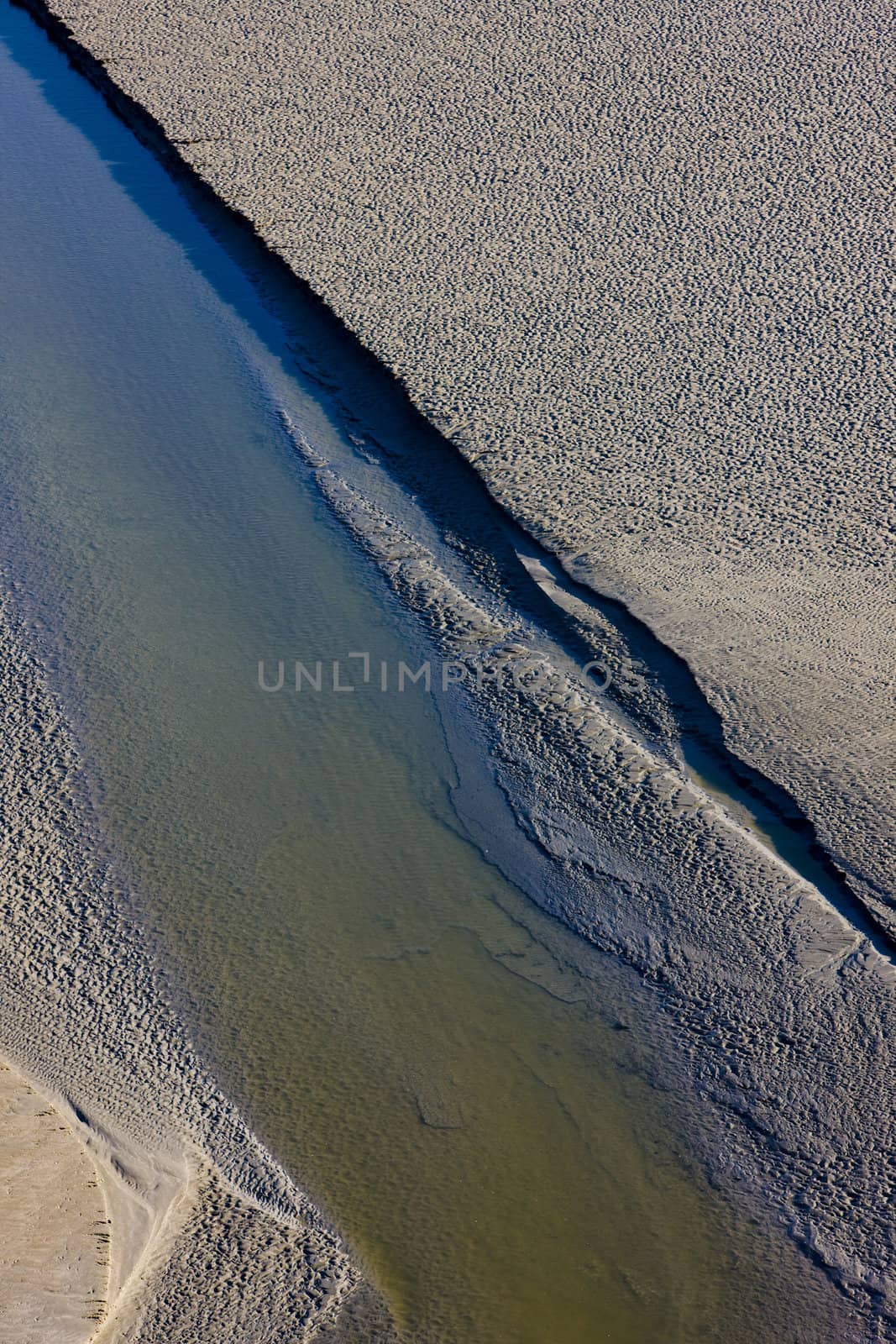 low tide at Mont-Saint-Michel, Normandy, France