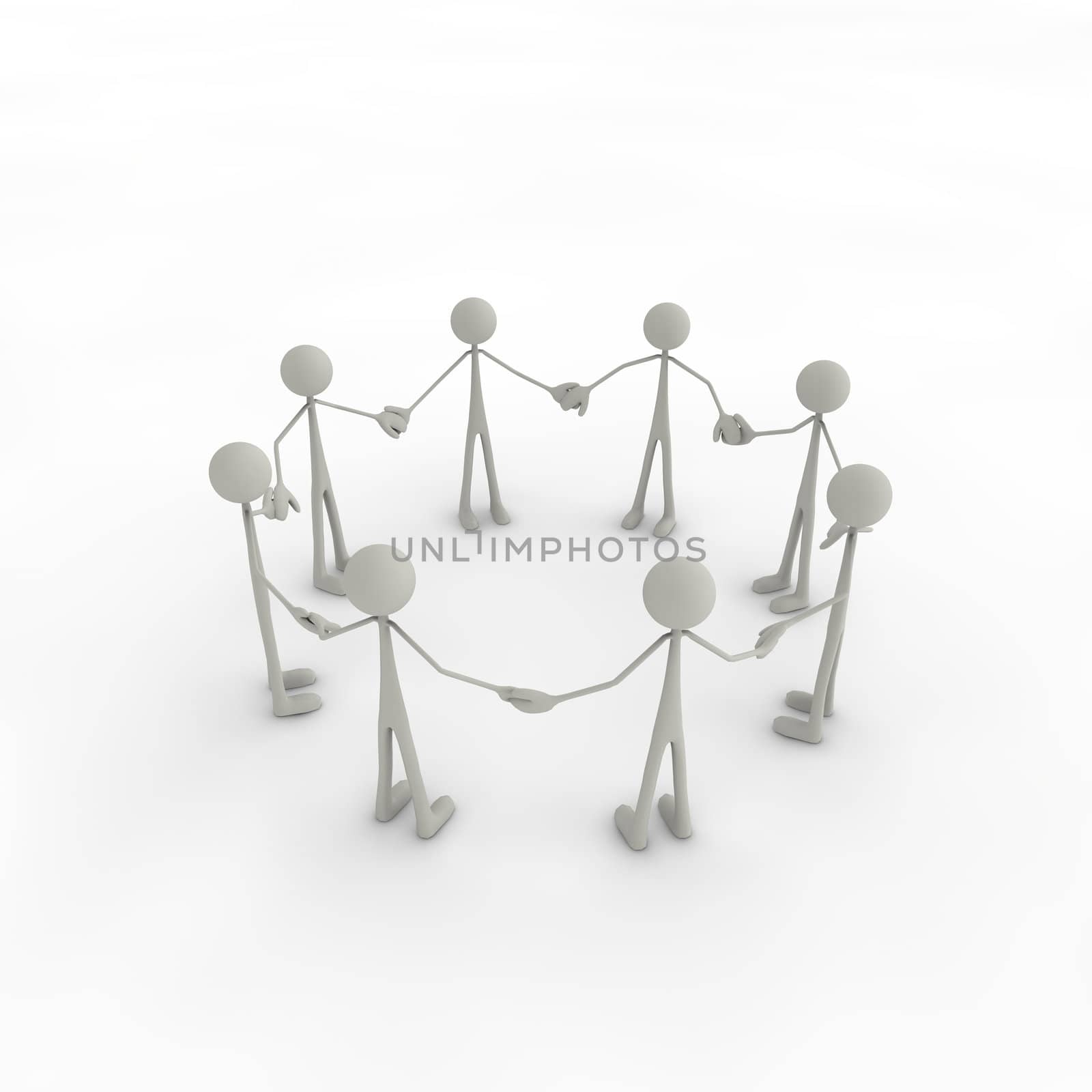 a group of figures built a circle by beste_medien_werbe_agentur