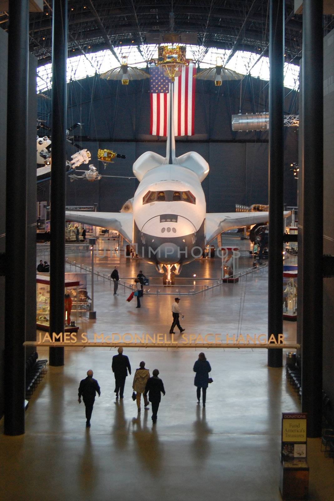 The space shuttle Enterprise was until 2012 displayed at the Smithsonian in the Washington area.