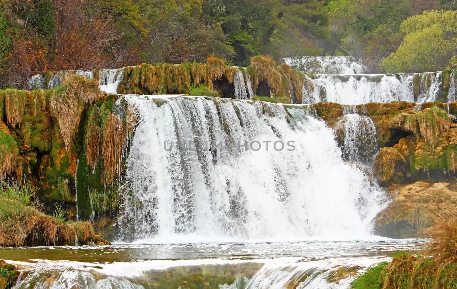 National park Krka, waterfall on Krka river, Croatia