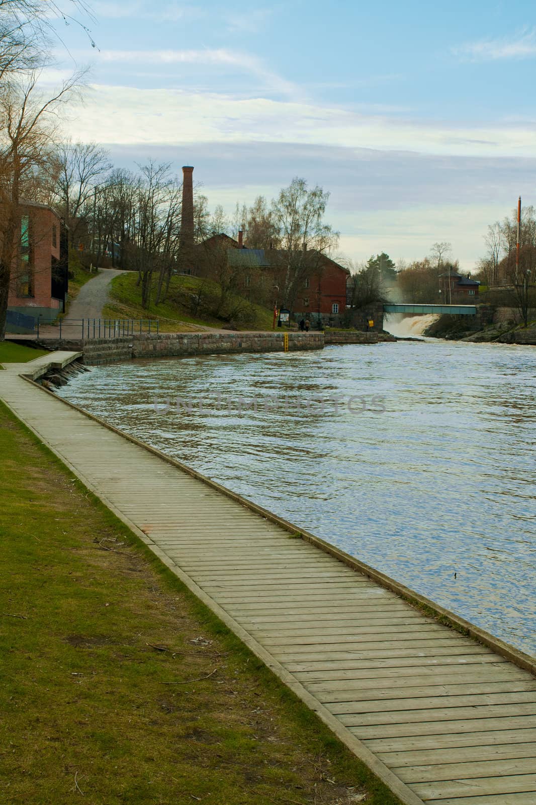 Lakeshore with a rapid