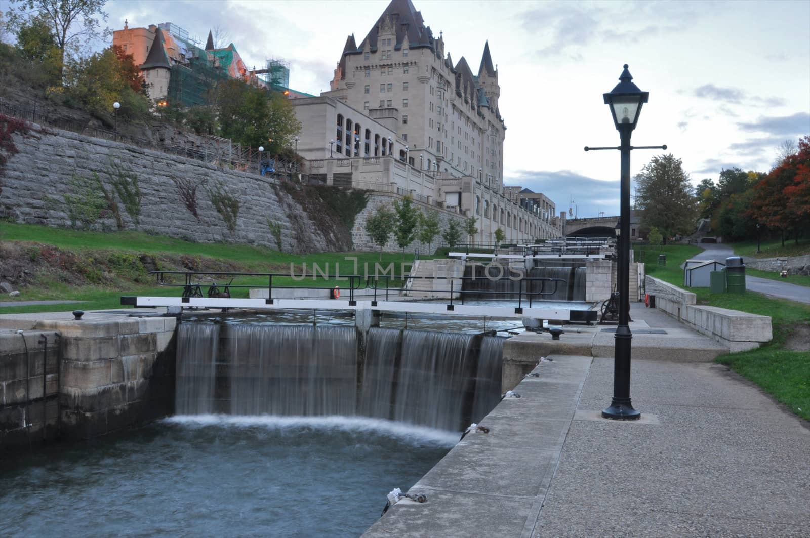 Rideau Canal and Chateau Laurier by tyroneburkemedia@gmail.com
