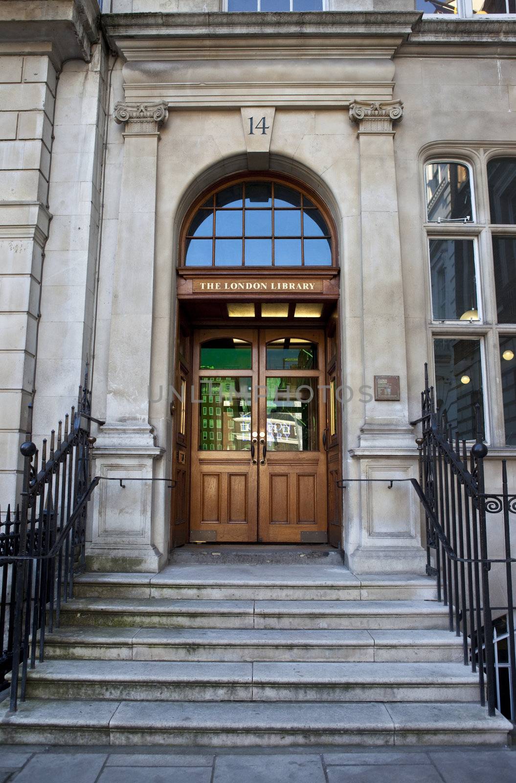 The London Library in St James's Square in London by chrisdorney