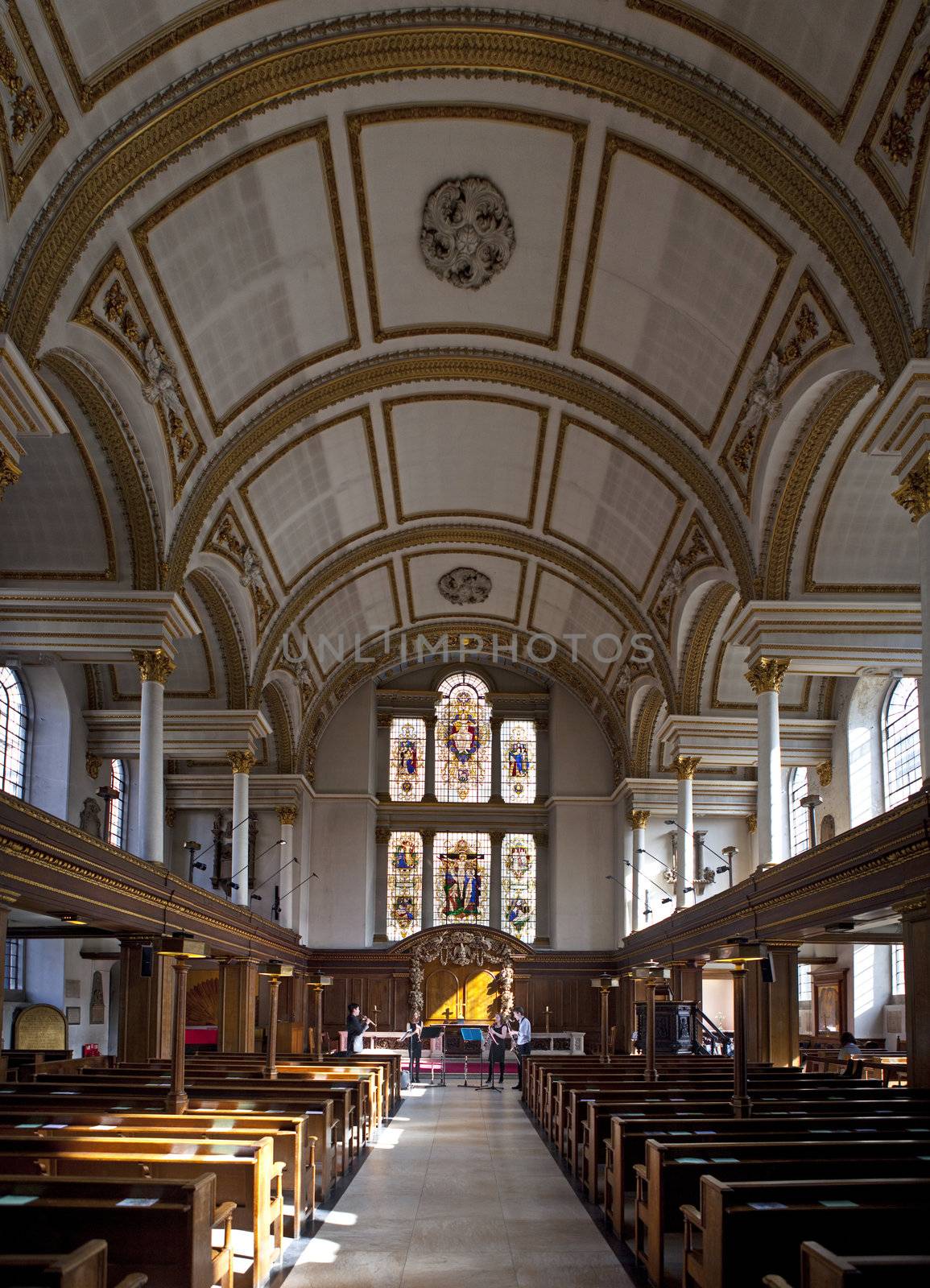 Interior shot of the Church of St. James's Piccadilly.