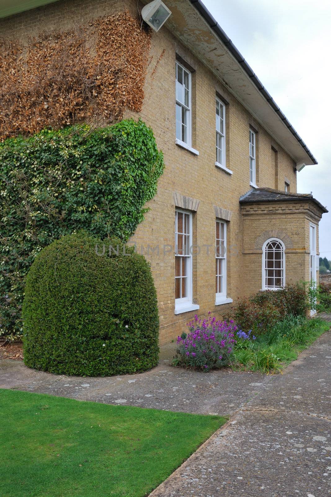 victorian country house side view