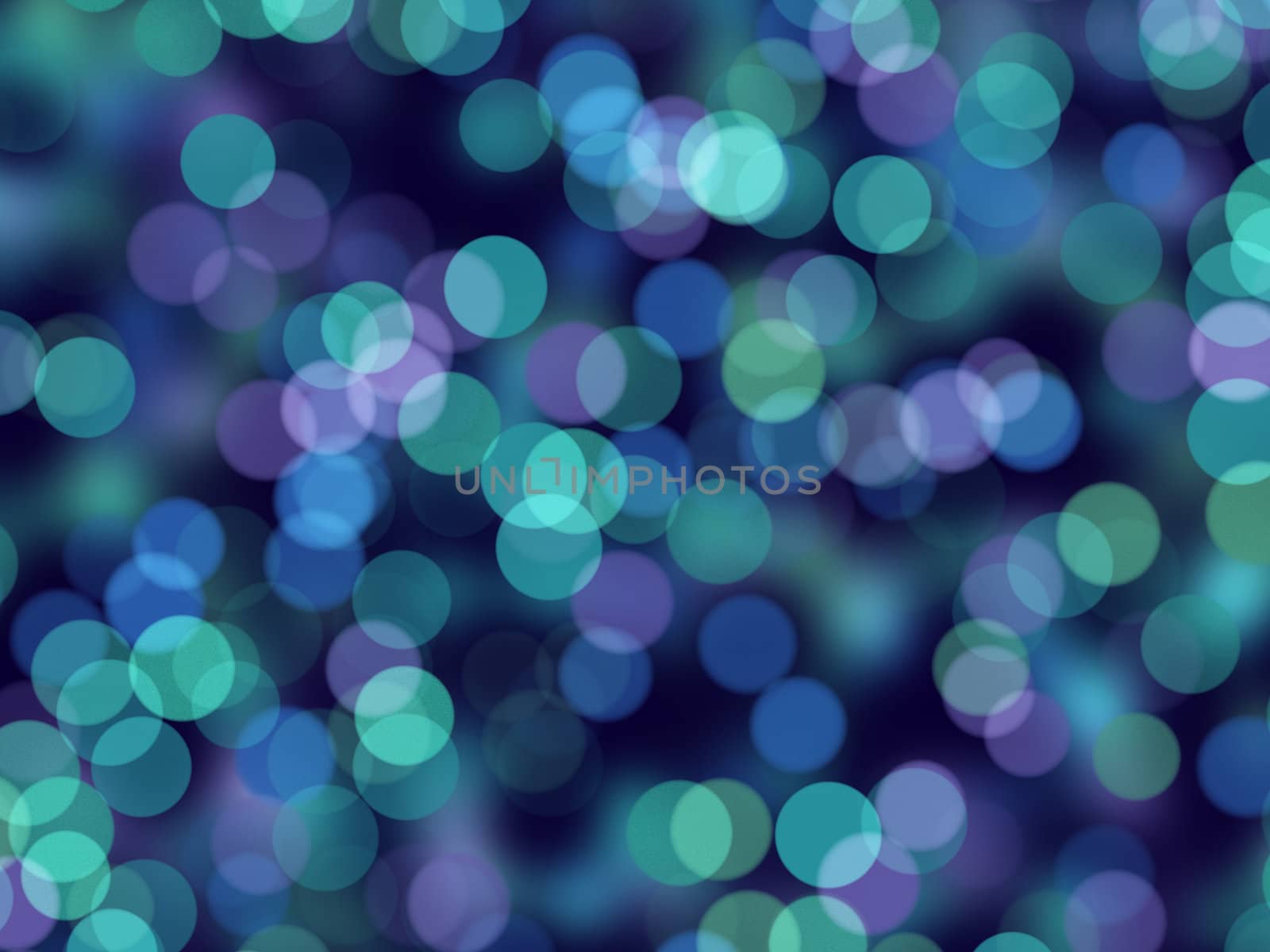 Blue Circles of Light Abstract Background