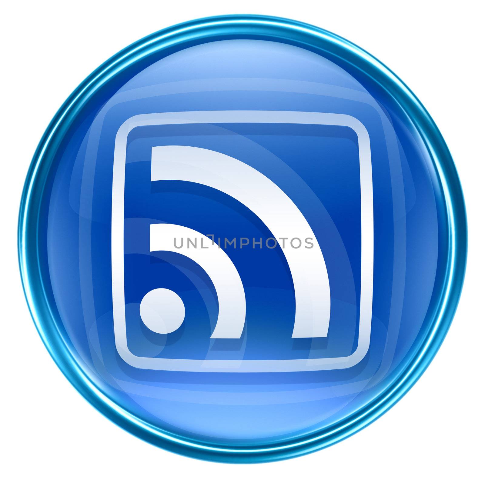 WI-FI icon blue, isolated on white background by zeffss
