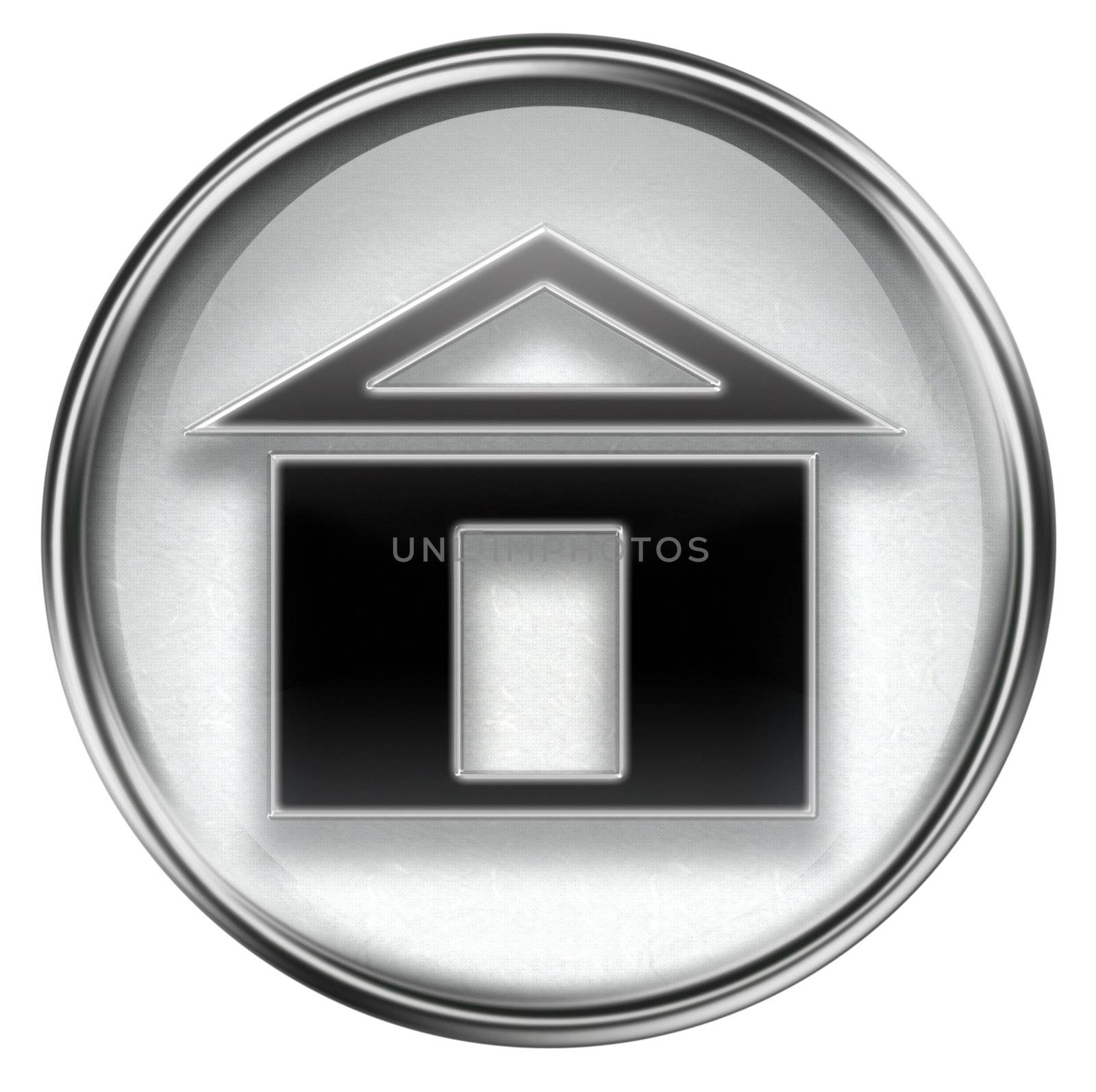 home icon grey, isolated on white background  by zeffss