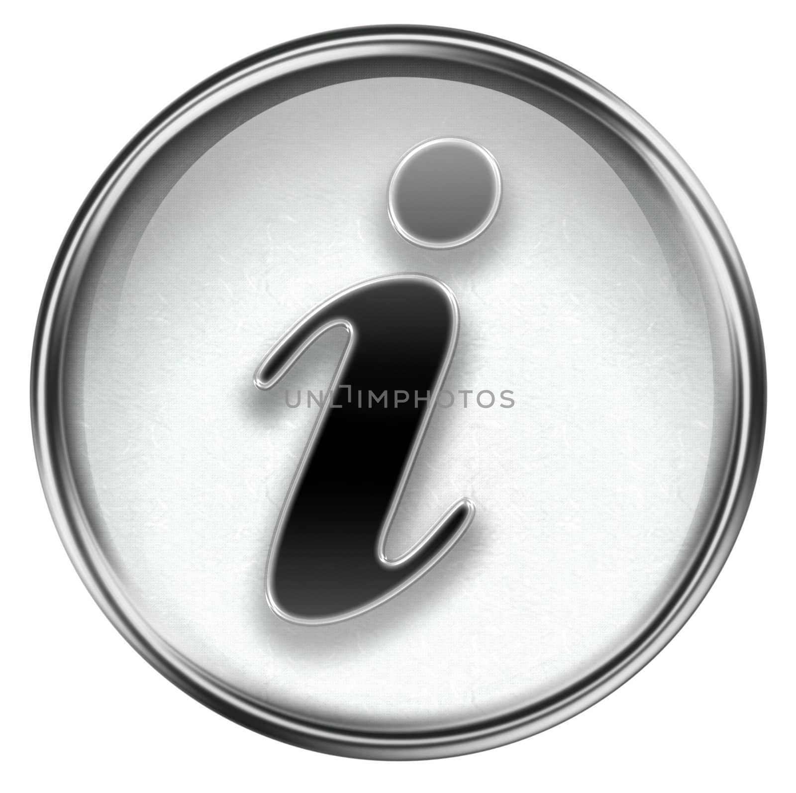 information icon grey, isolated on white background  by zeffss