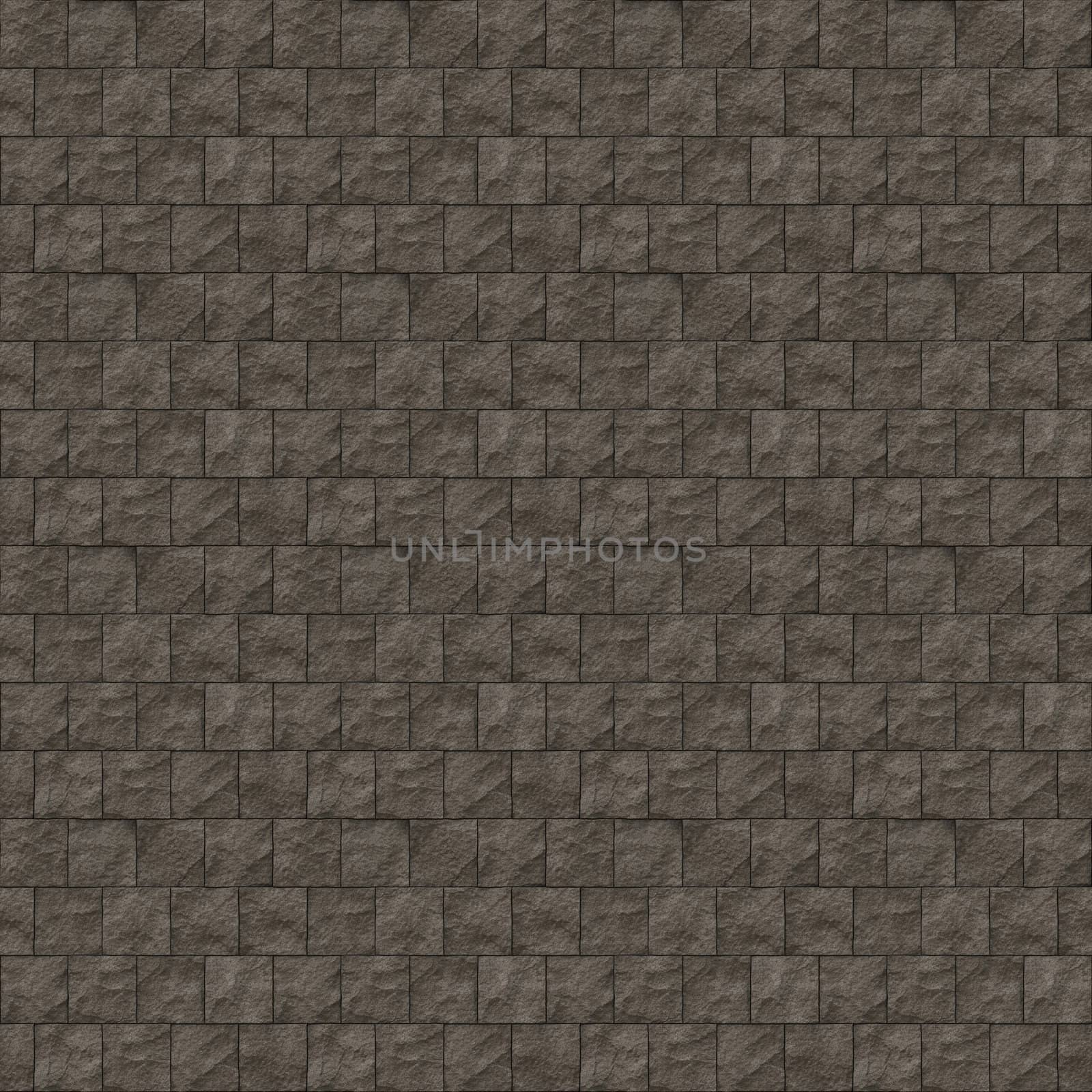 Stone Wall of Square Blocks Seamless Pattern