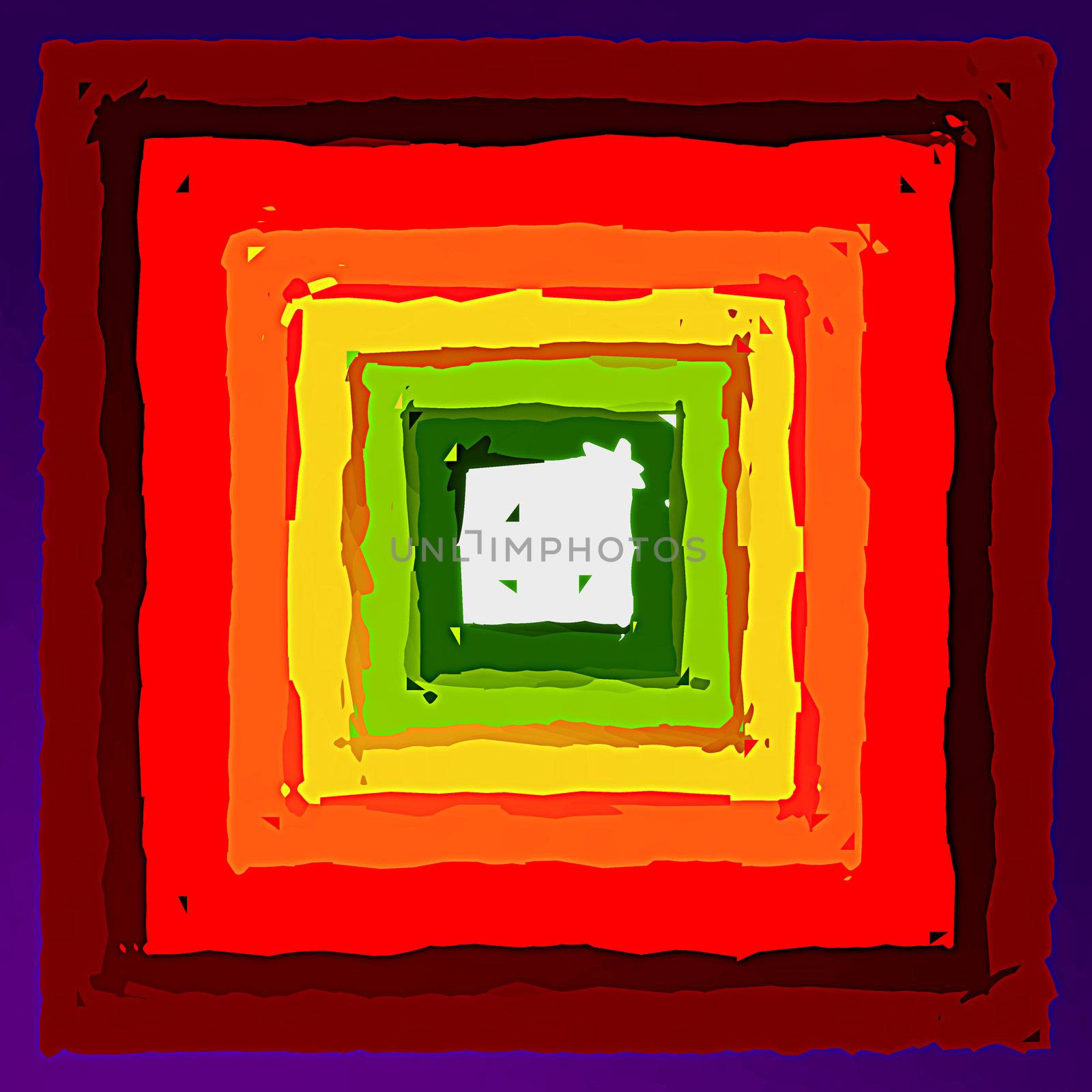 Abstract draw of gradient color rectangle frame