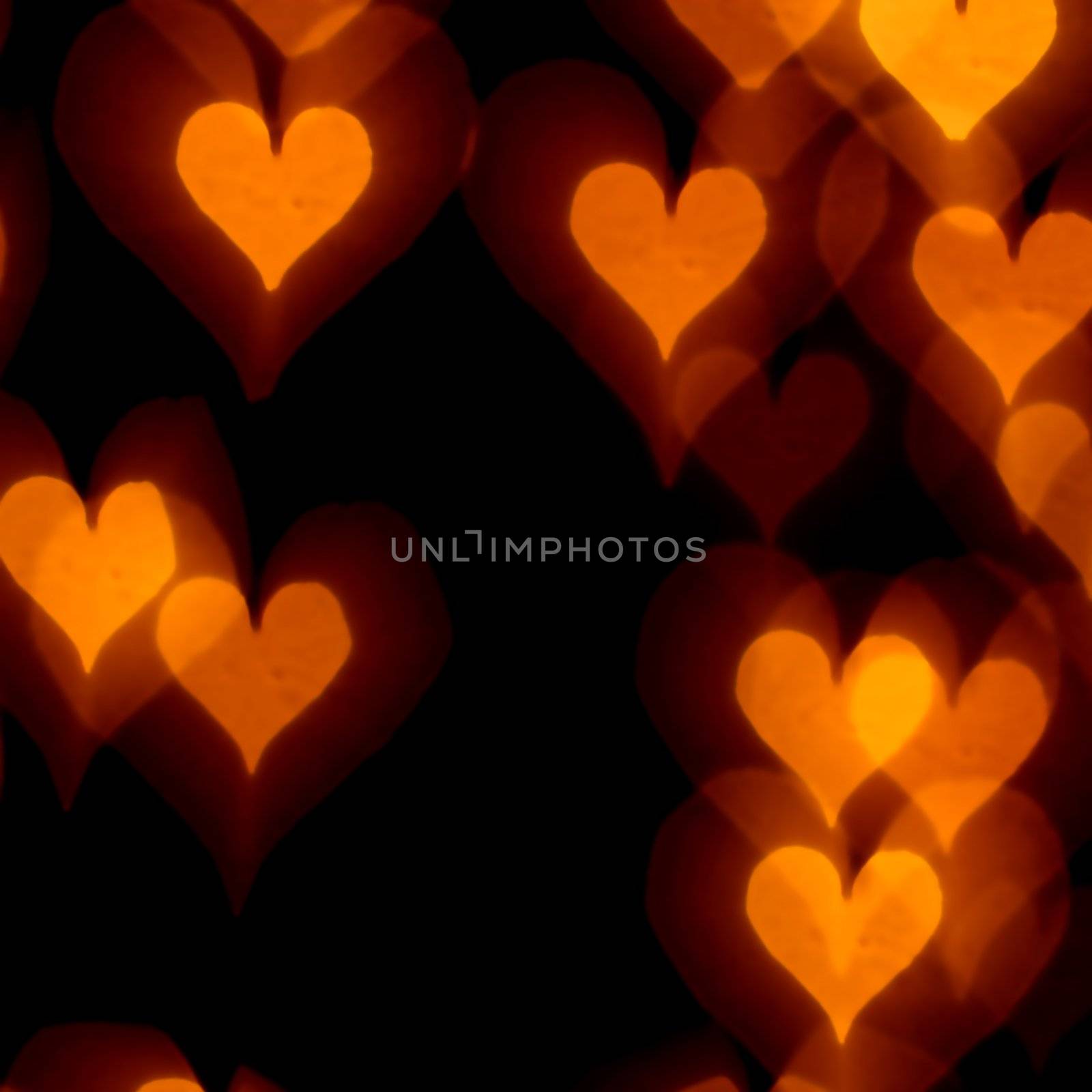 bokeh hearts by Yellowj