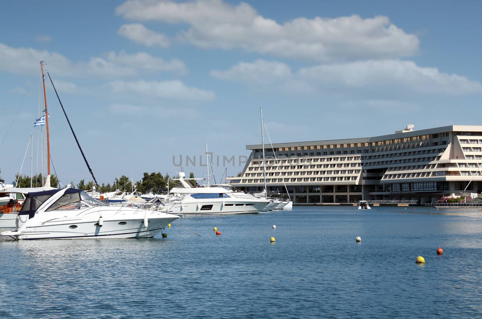 port with luxury yachts