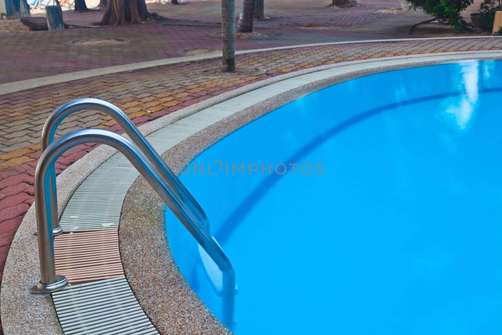 swimming pool and stair