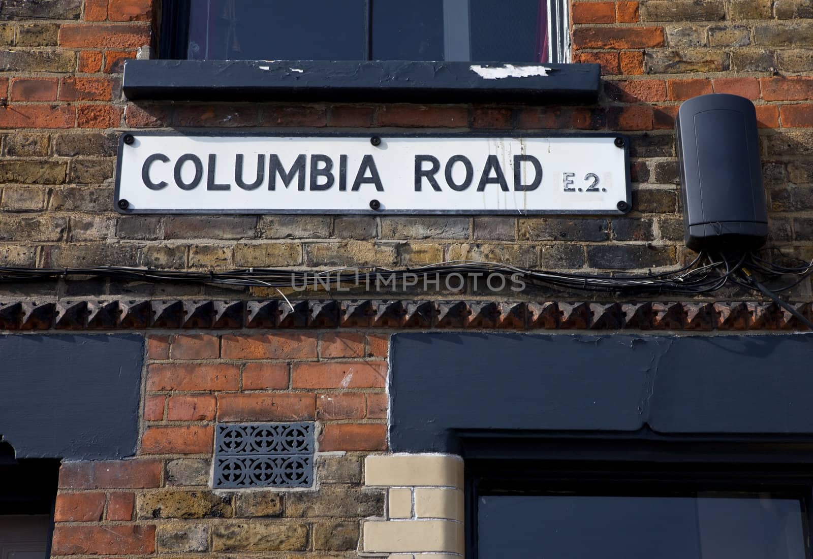 Columbia Road Street Sign in London.
