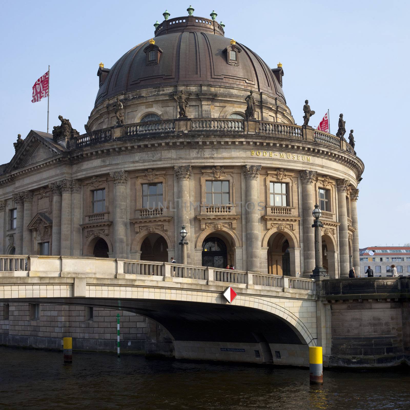 Bode Museum and the River Spree in Berlin.