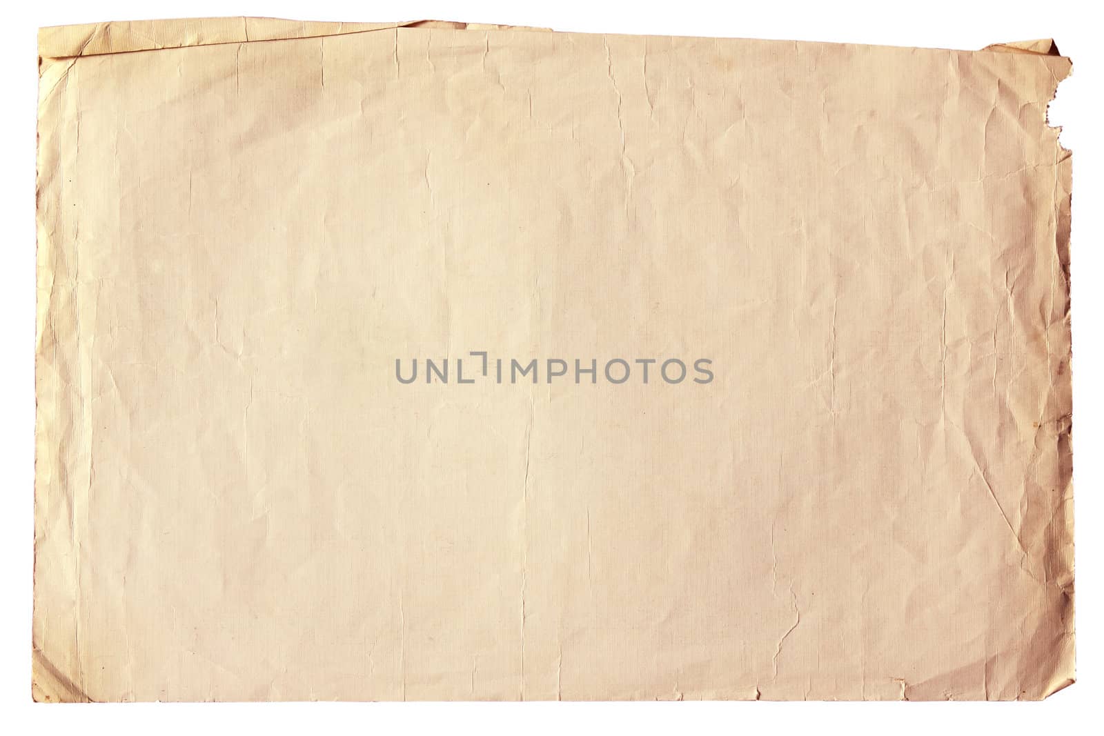 Vintage old paper with clipping path