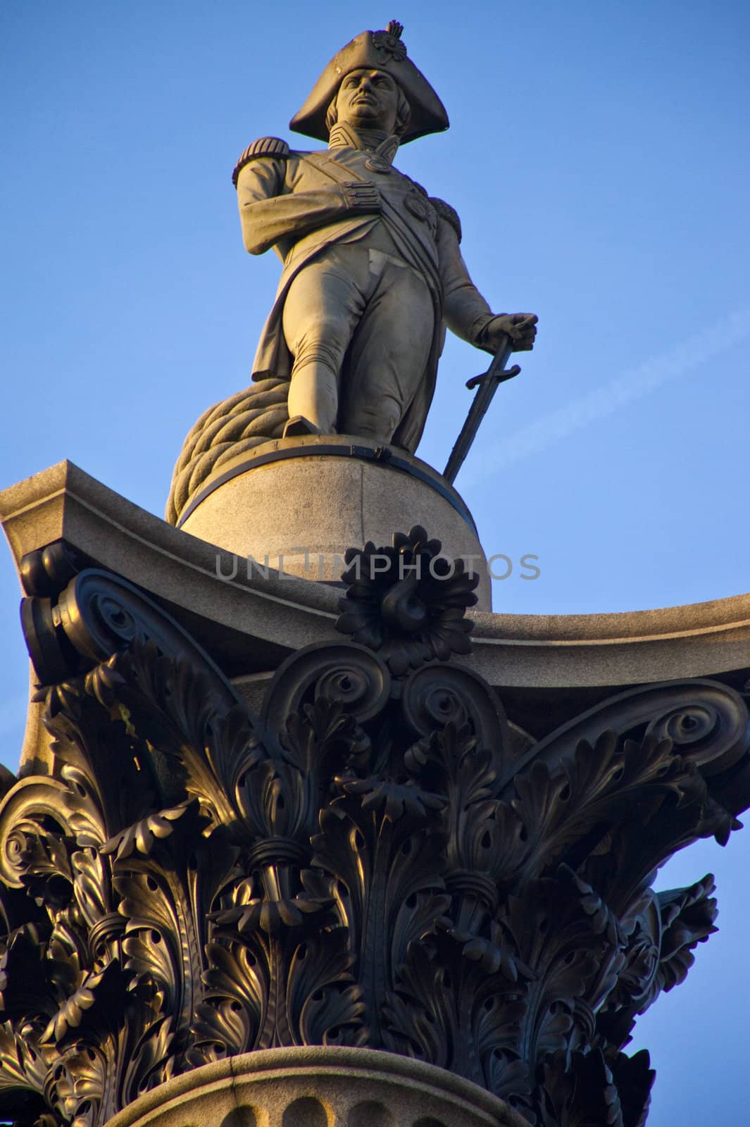 Nelson's Column in Trafalgar Square.
